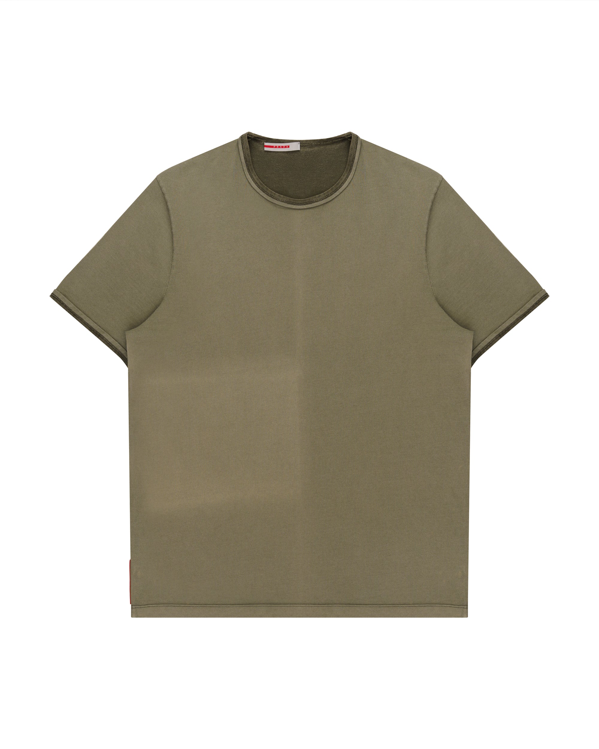 Prada two-tone collar t-shirt