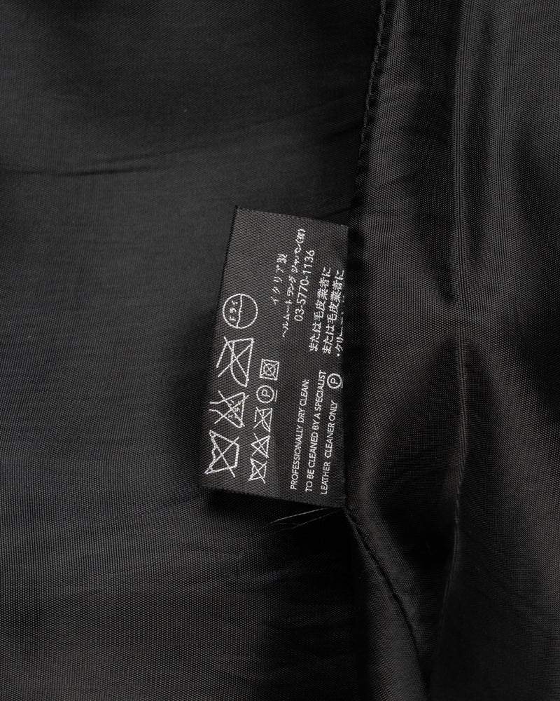 Helmut Lang Perforated black leather pants thumbnail