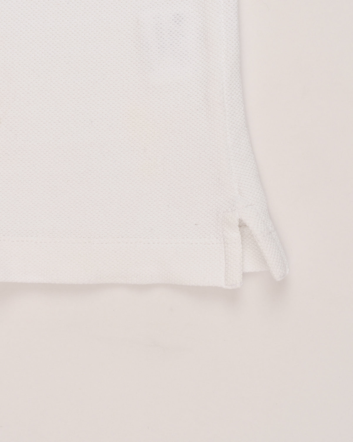 Loro Piana cotton white polo-collar t-shirt