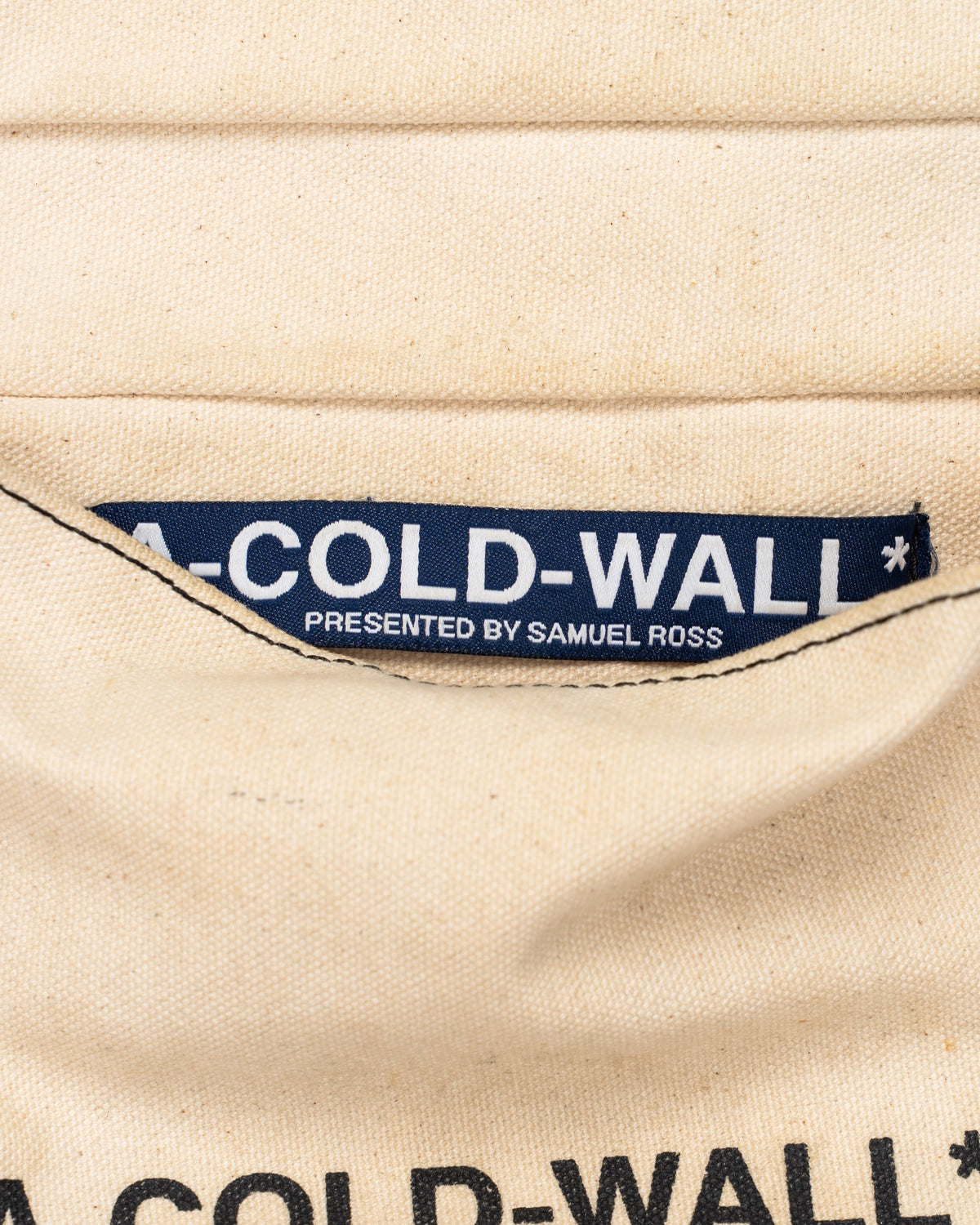 A-Cold-Wall* Canvas Crossbody Bag Cream