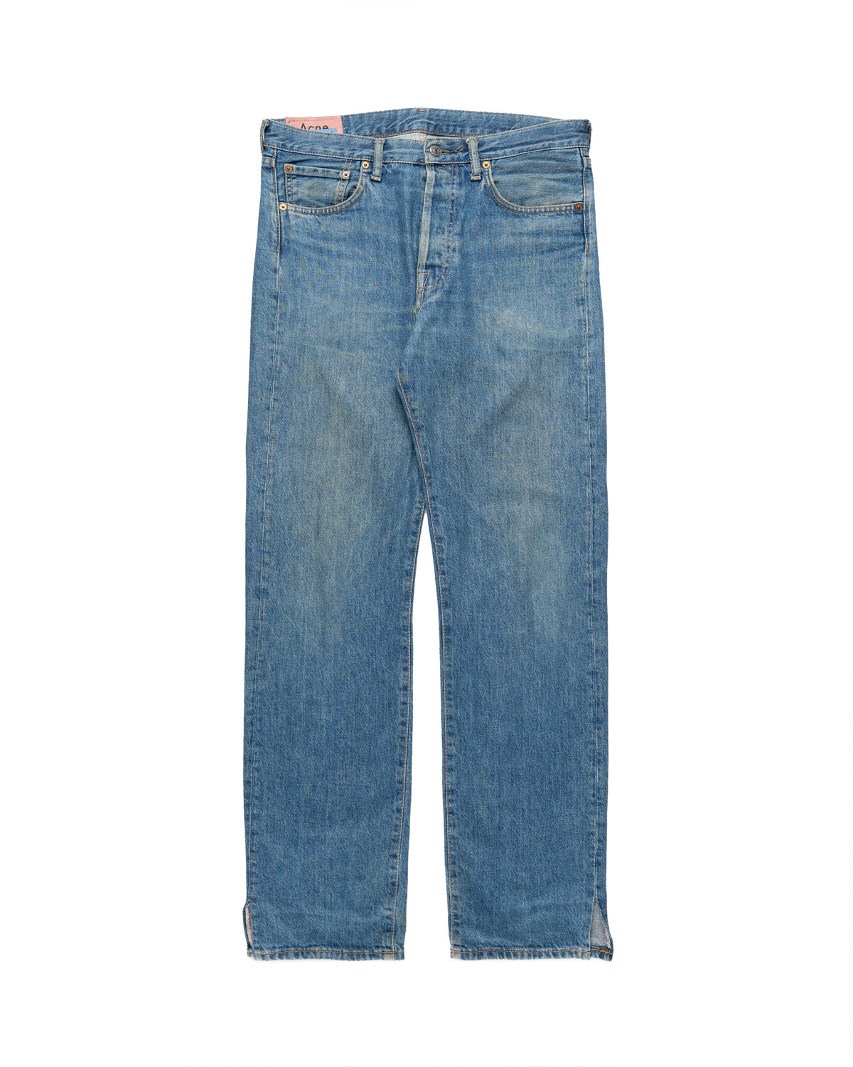Acne Studios 1996 Dark Blue Thrash blue denim pants