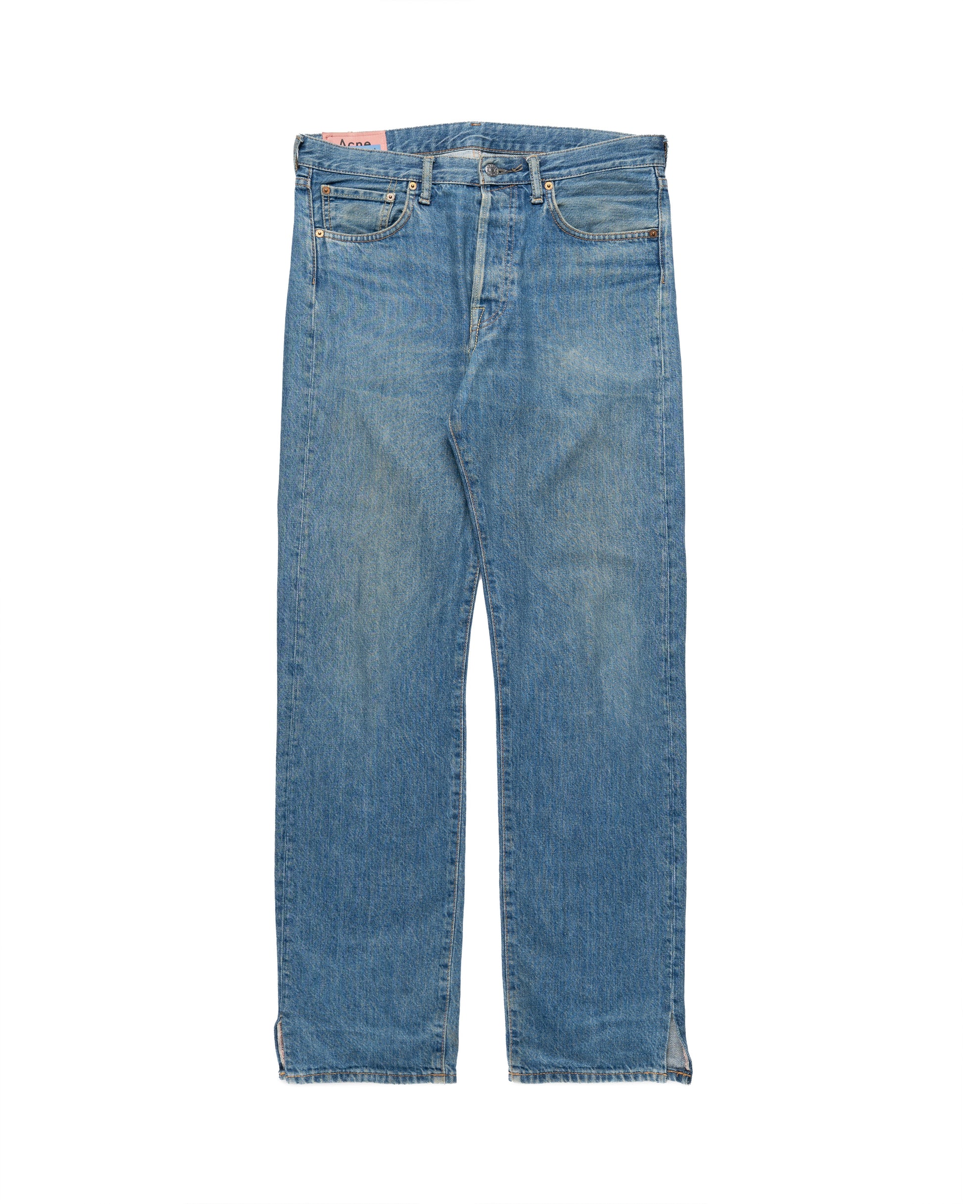 Acne Studios 1996 Dark Blue Thrash blue denim pants Acne