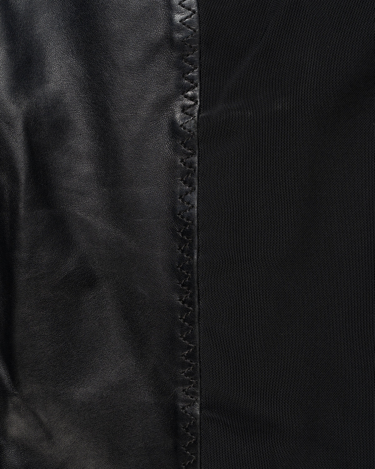 Jean Paul Gaultier Re-edition Spring-Summer 1987 paneled leather mini skirt