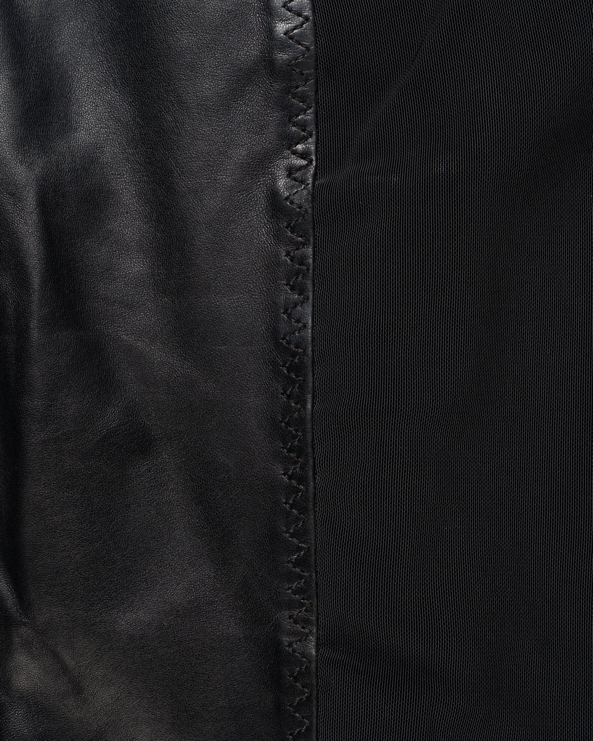 Jean Paul Gaultier Re-edition Spring-Summer 1987 paneled leather mini skirt