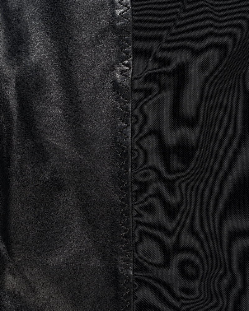 Jean Paul Gaultier Re-edition Spring-Summer 1987 paneled leather mini skirt thumbnail