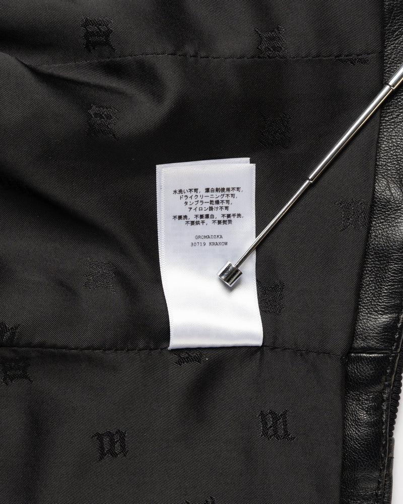 MISBHV corset faux-leather biker jacket thumbnail