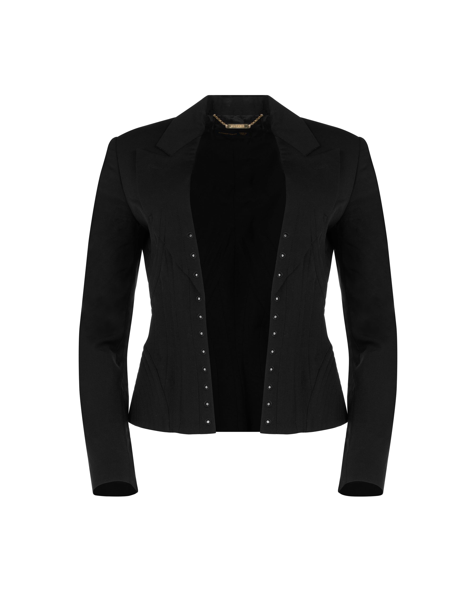 Alexander McQueen "Dance of the Twisted Bull" lace corset blazer jacket - 40