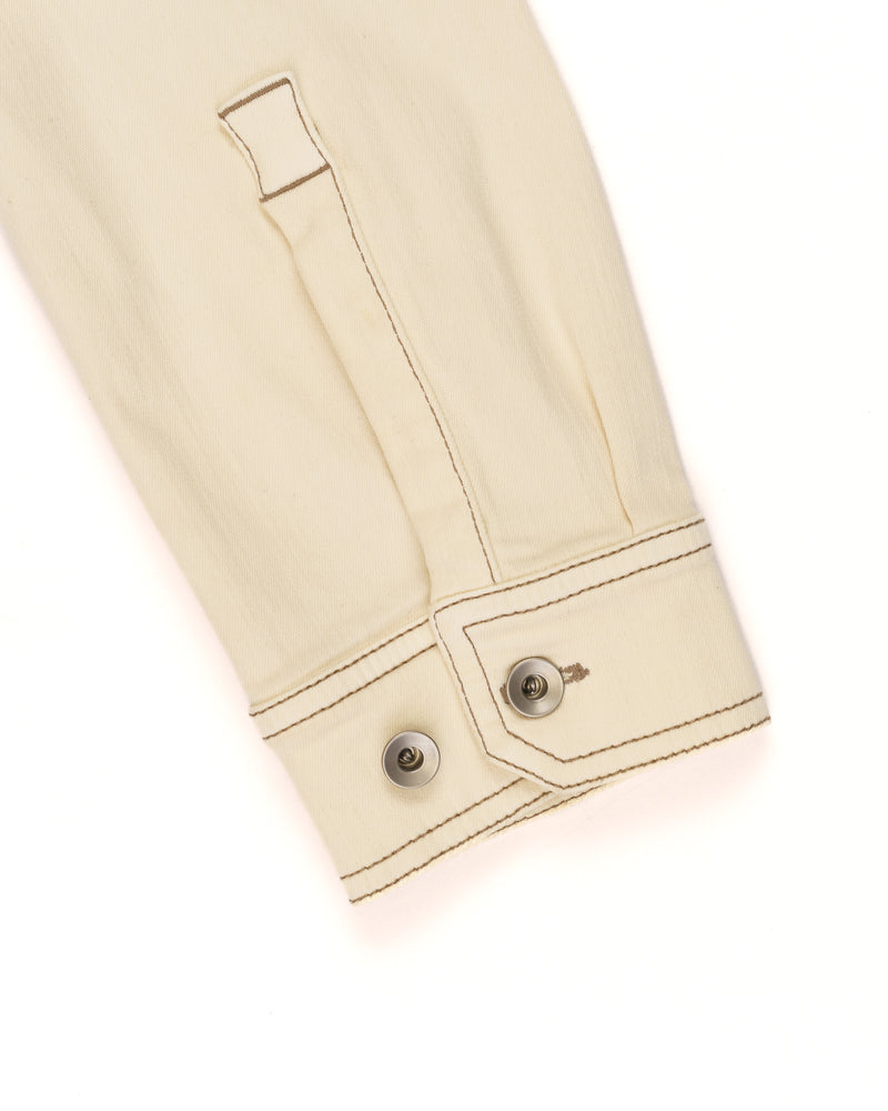 Rick Owens DRKSHDW cropped natural denim jacket thumbnail