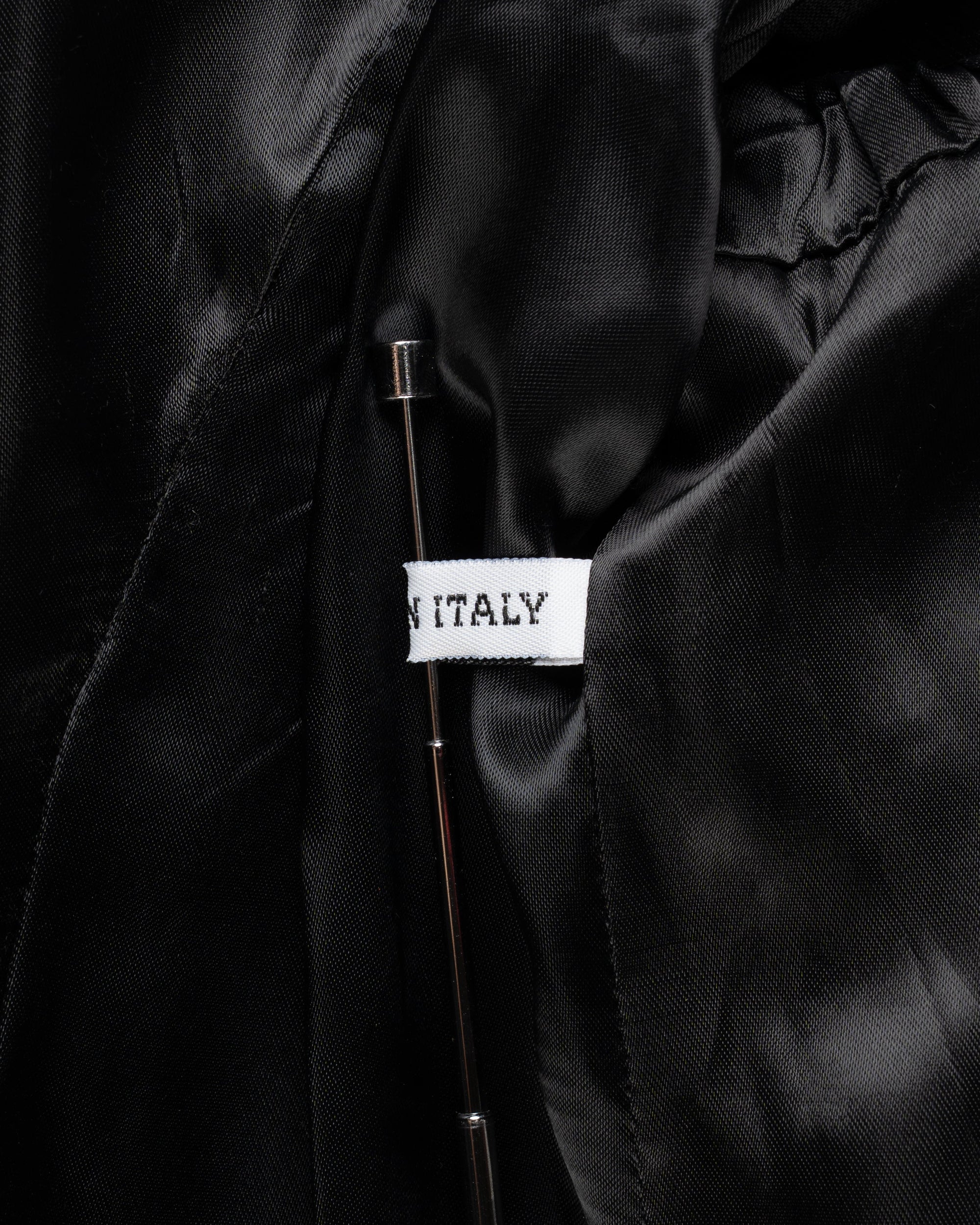 Ann Demeulemeester Pinstripe elongated laine blazer jacket