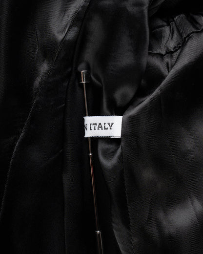 Ann Demeulemeester Pinstripe elongated laine blazer jacket Ann