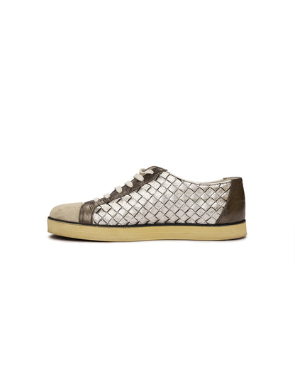 BOTTEGA VENETA SILVER SNEAKERS image