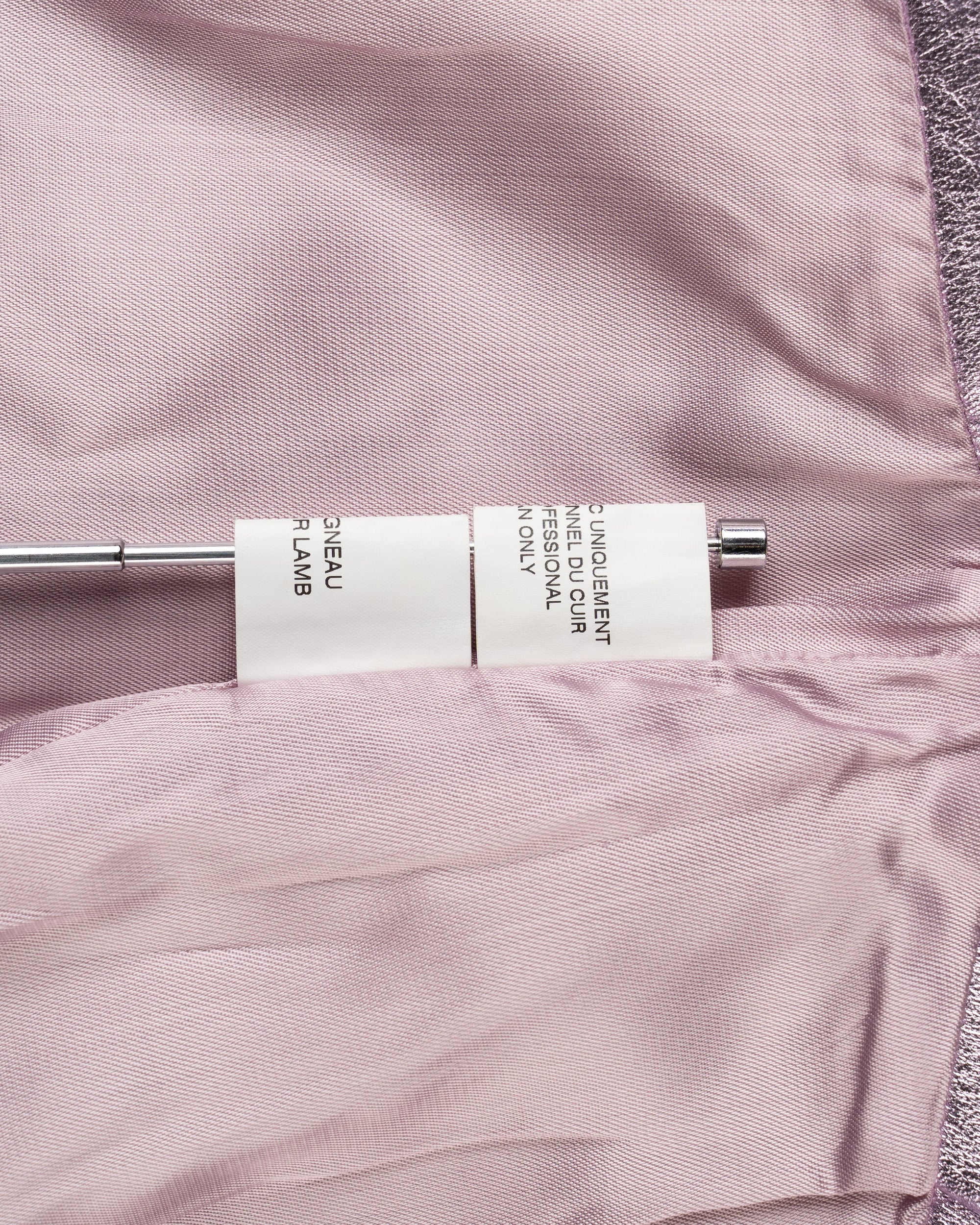 Thierry Mugler Couture faux-leather pink pencil skirt