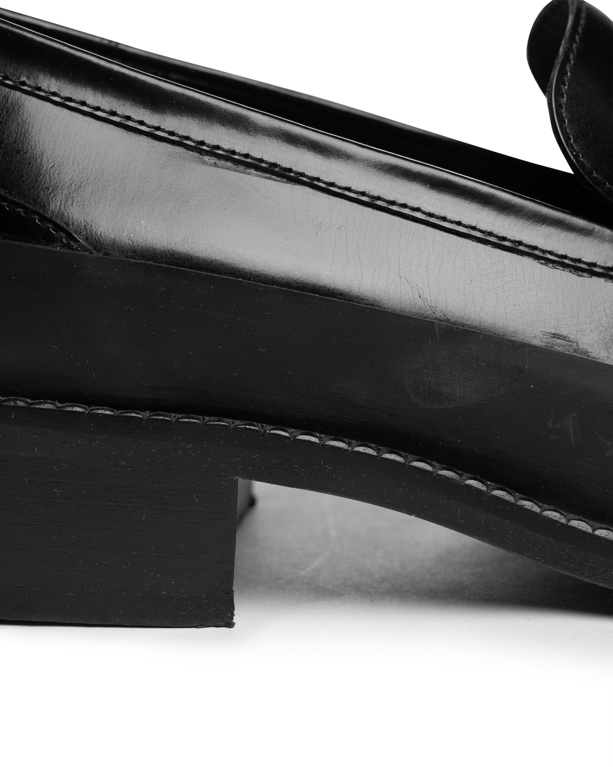 MISBHV "The Brutalist" black leather loafers
