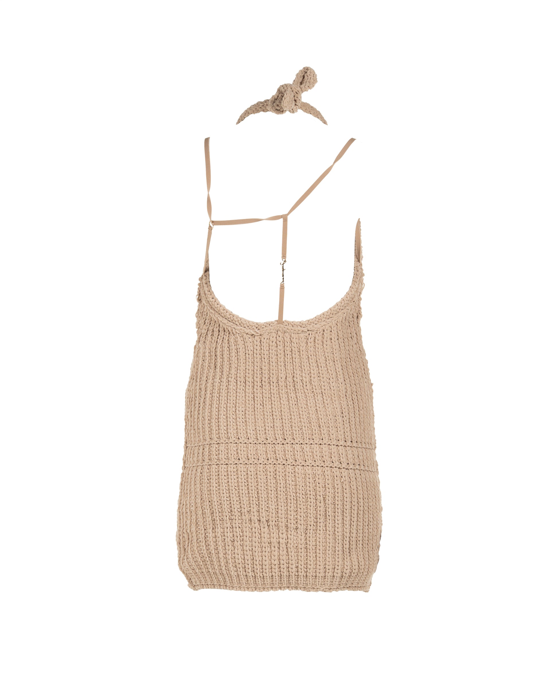 Jacquemus Halter neck knitted beige dress Jacquemus