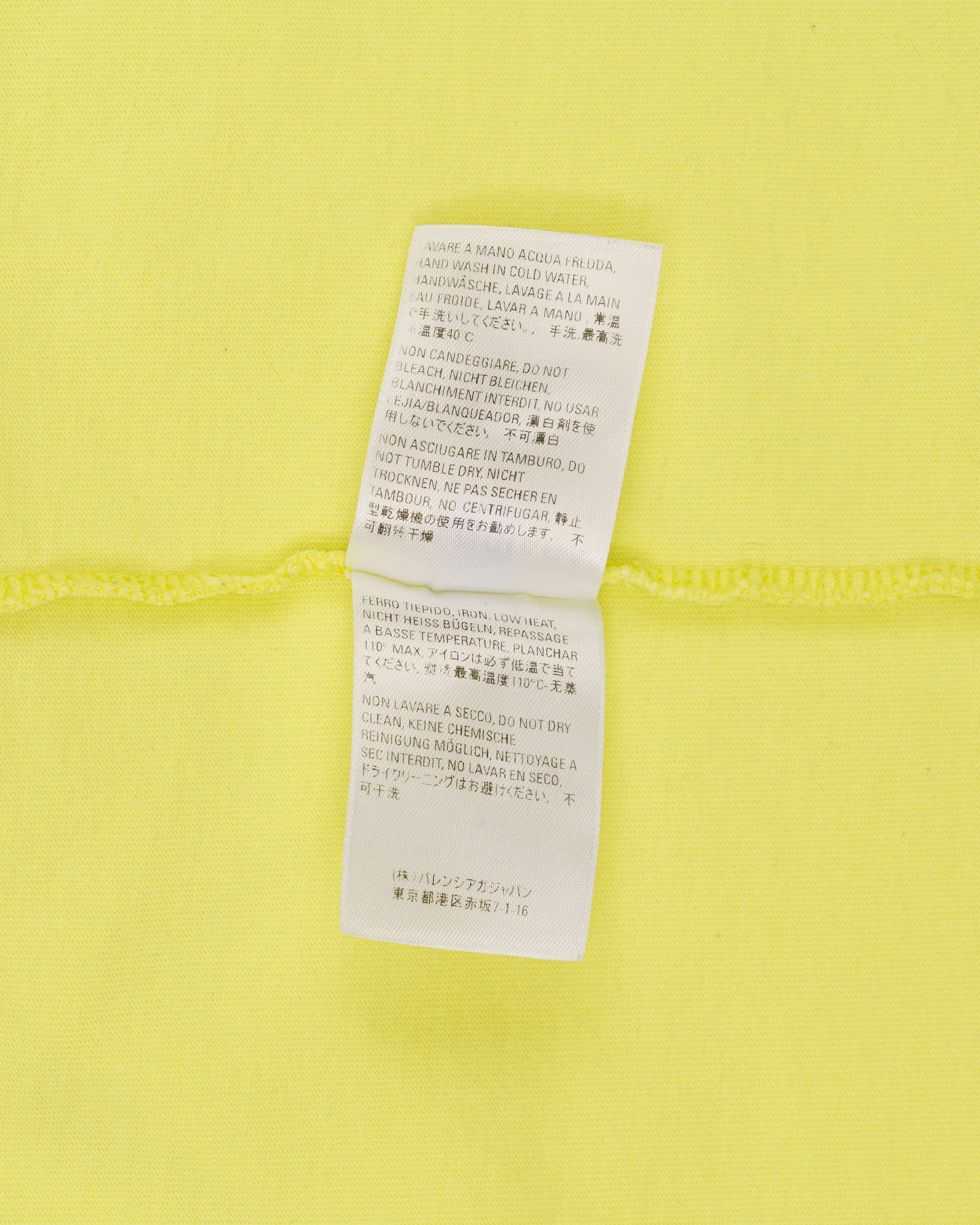 BALENCIAGA CREW TSHIRT YELLOW image