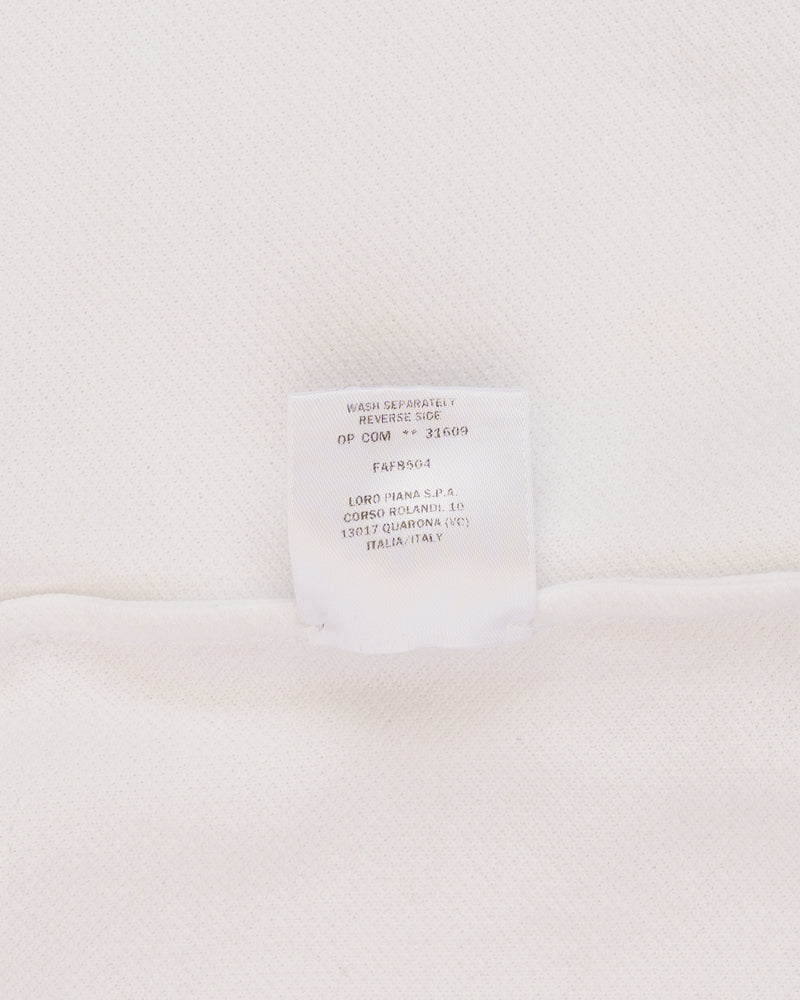 Loro Piana cotton white polo-collar t-shirt thumbnail