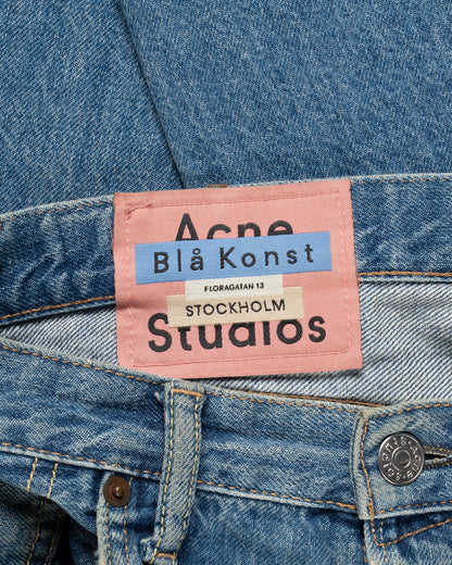 Acne Studios 1996 Dark Blue Thrash blue denim pants Acne