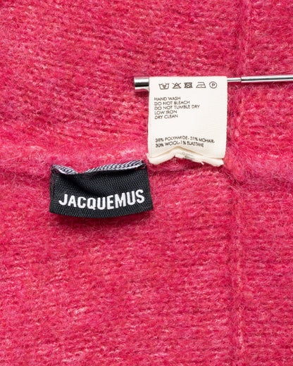 Jacquemus panelled oversized pink sweater Jacquemus