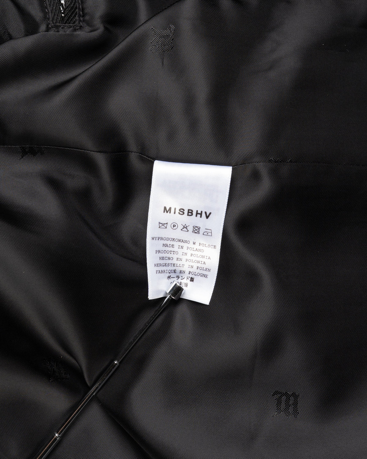 MISBHV Davide single-breasted black blazer jacket