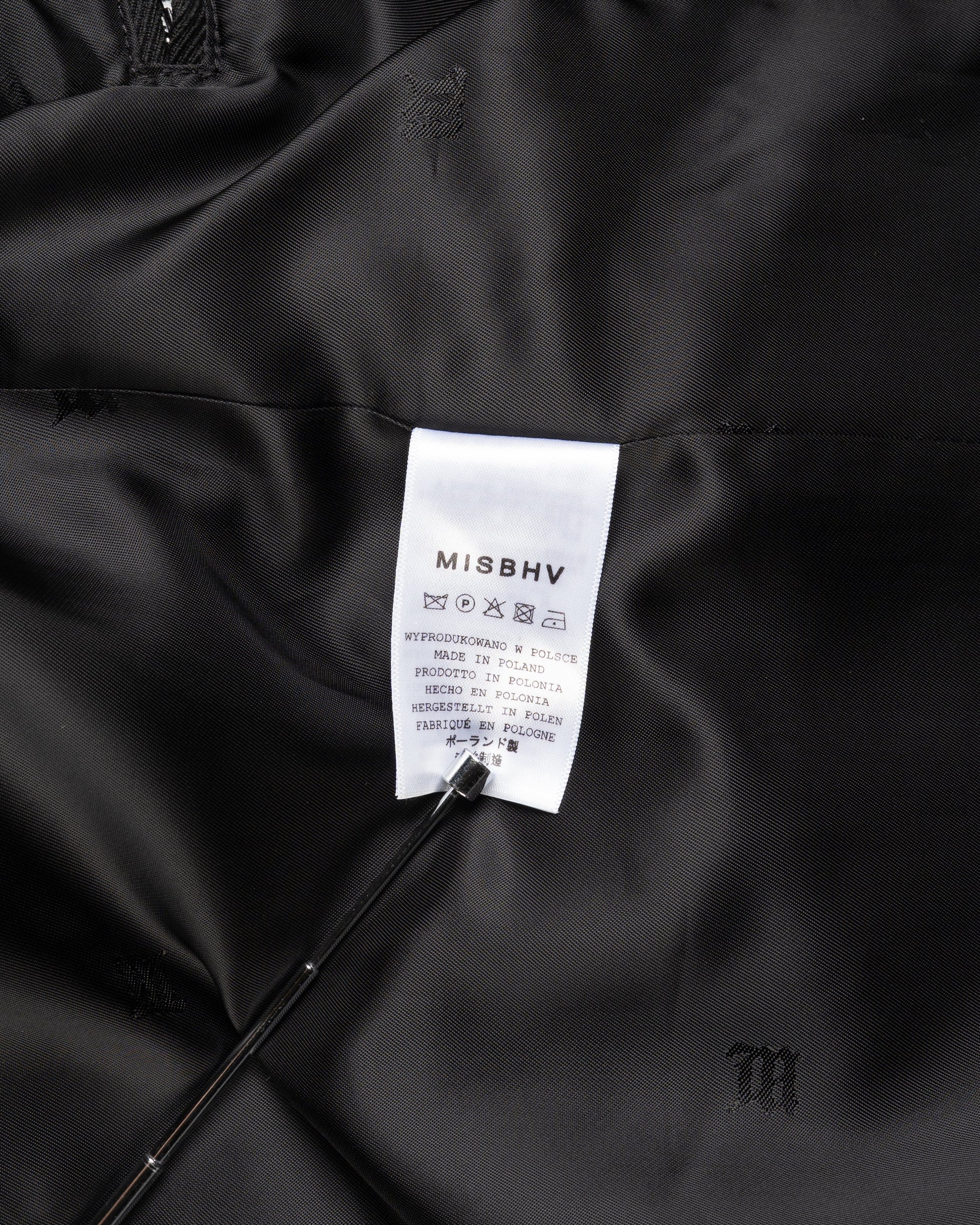 MISBHV Davide single-breasted black blazer jacket MISBHV