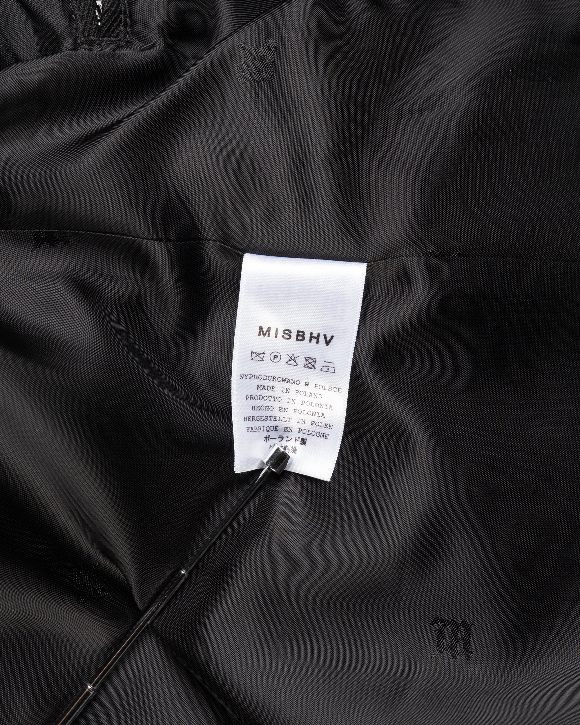 MISBHV Davide single-breasted black blazer jacket