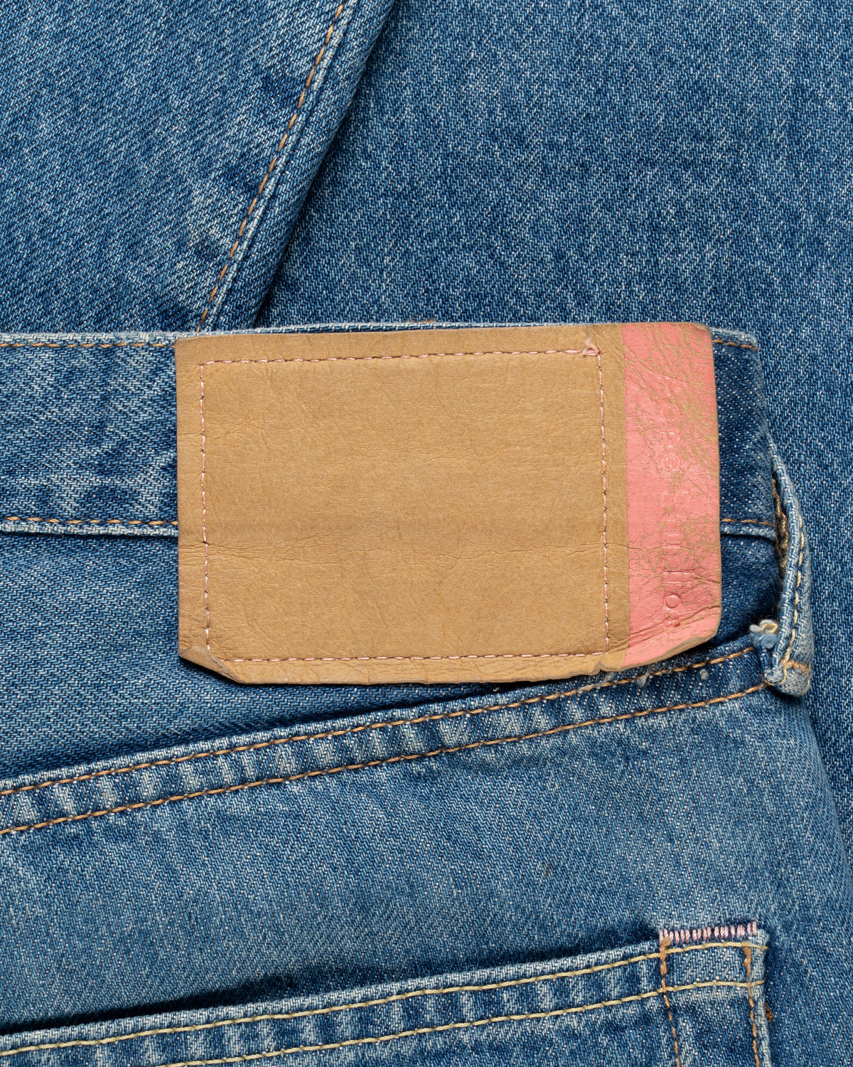 Acne Studios 1996 Dark Blue Thrash blue denim pants