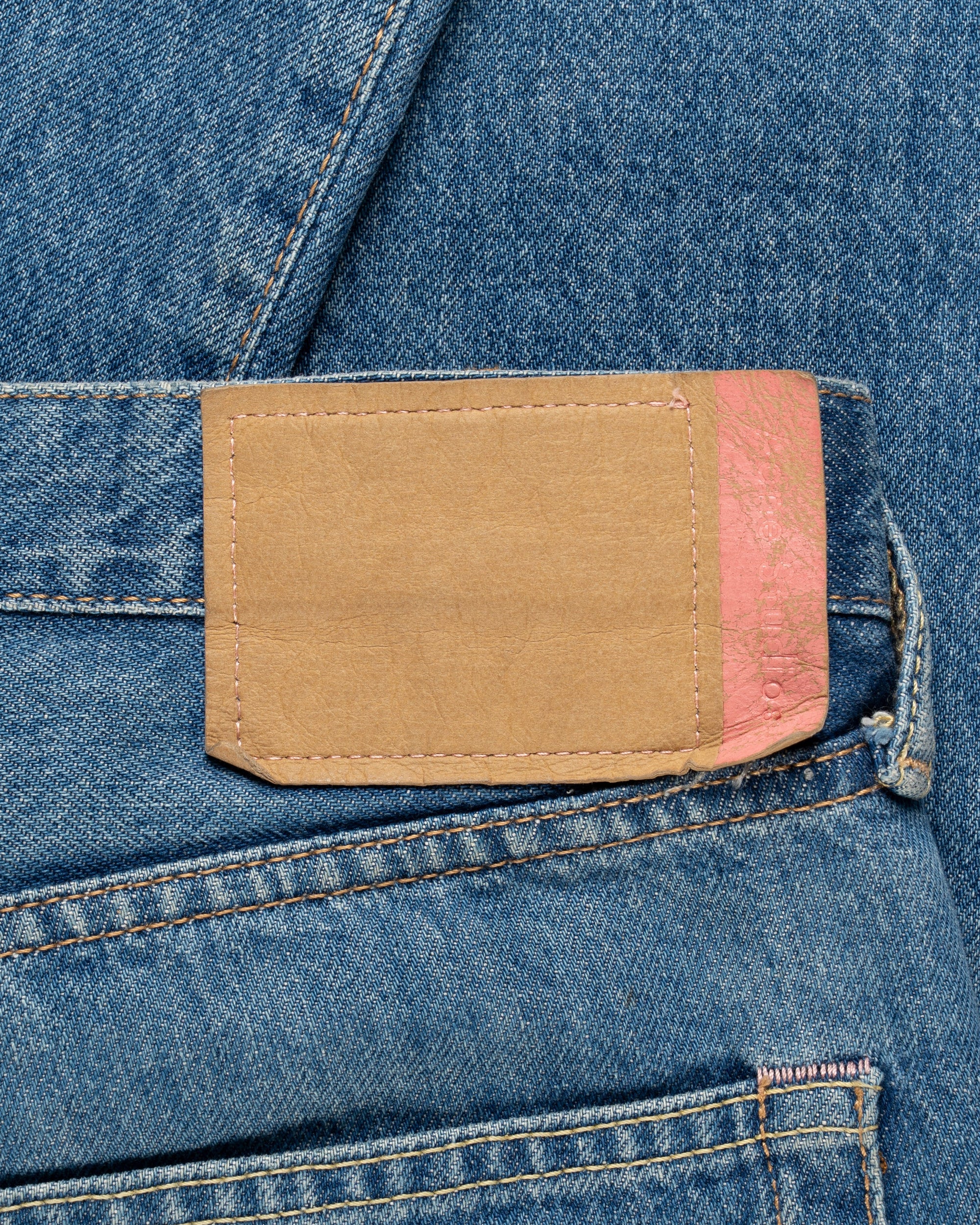 Acne Studios 1996 Dark Blue Thrash blue denim pants
