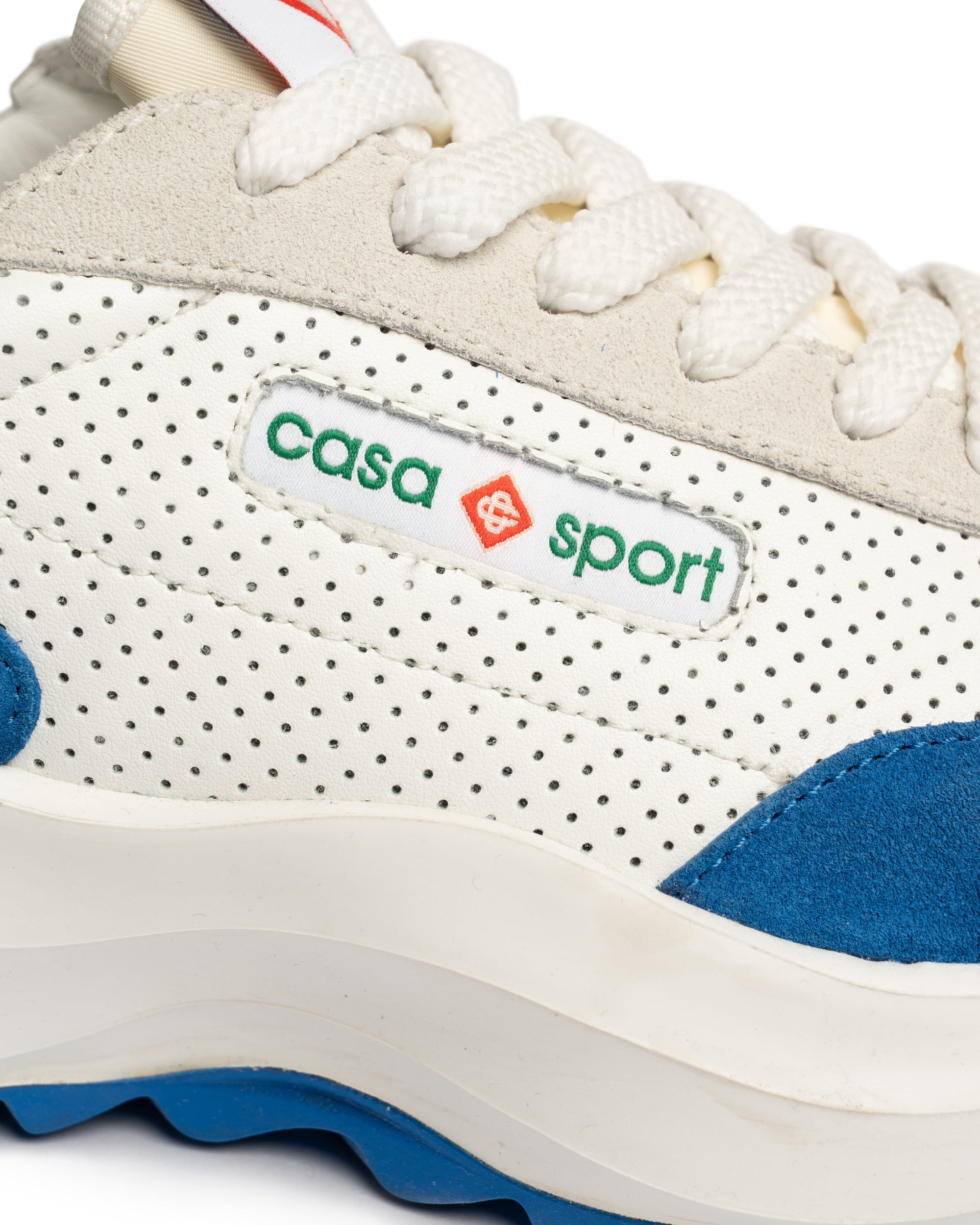 Casablanca Atlantis white & blue sport sneakers