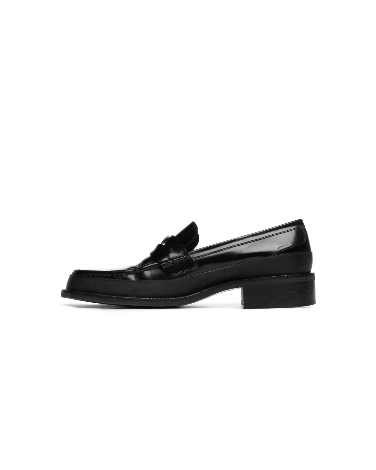MISBHV "The Brutalist" black leather loafers