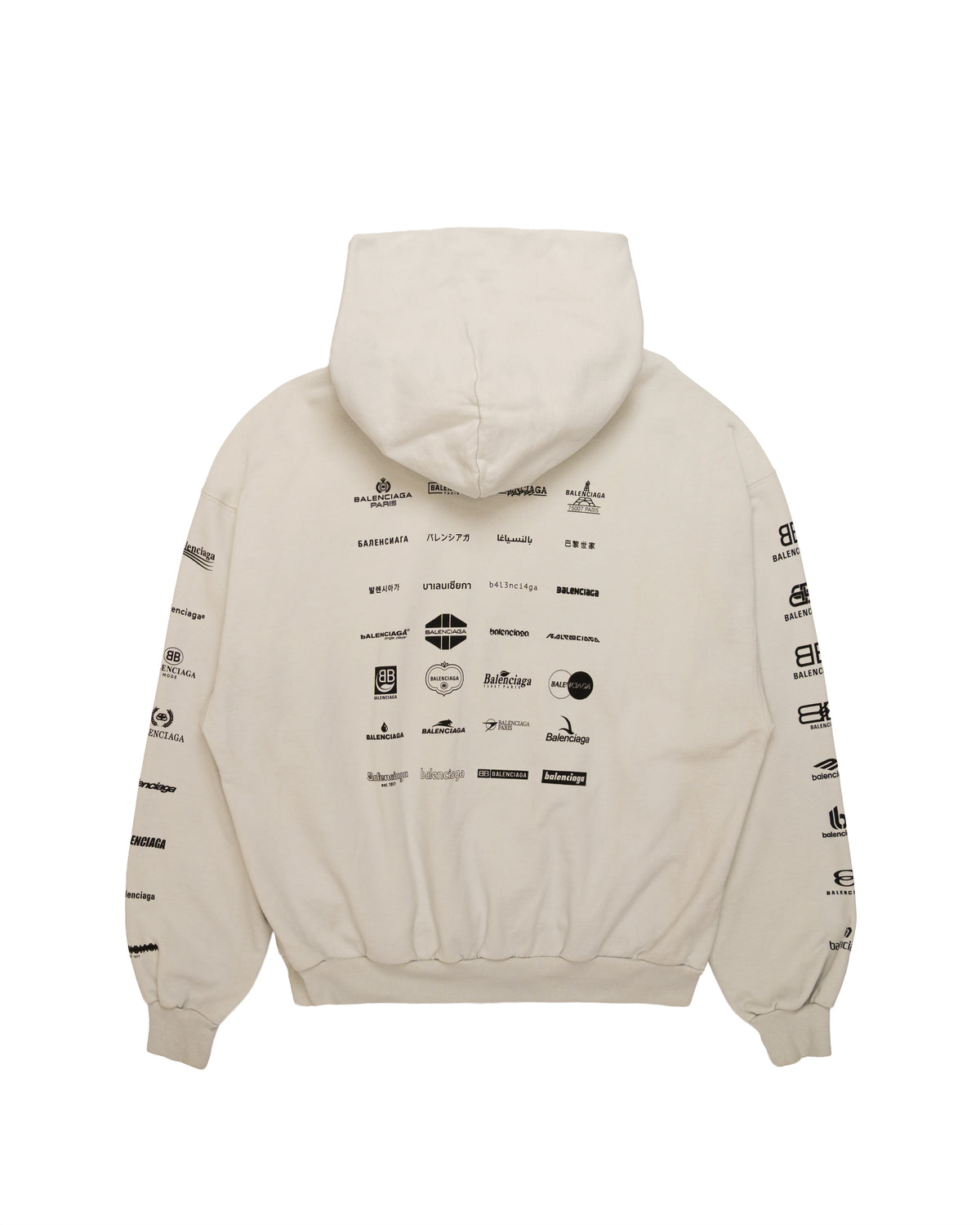 Balenciaga Archives Logos Hoodie