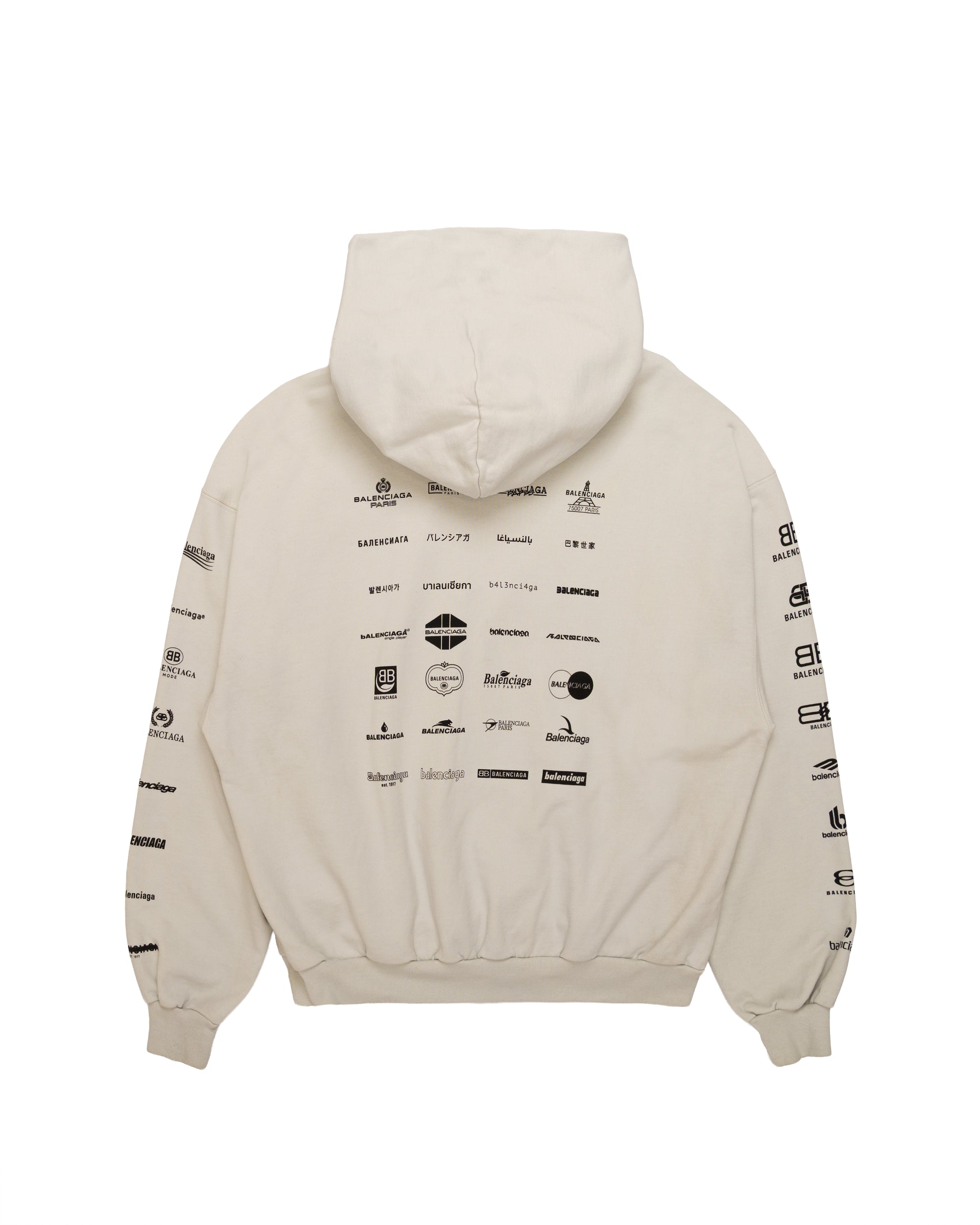 Balenciaga Archives Logos Hoodie