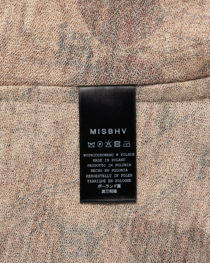 MISBHV pierced brown mesh top MISBHV