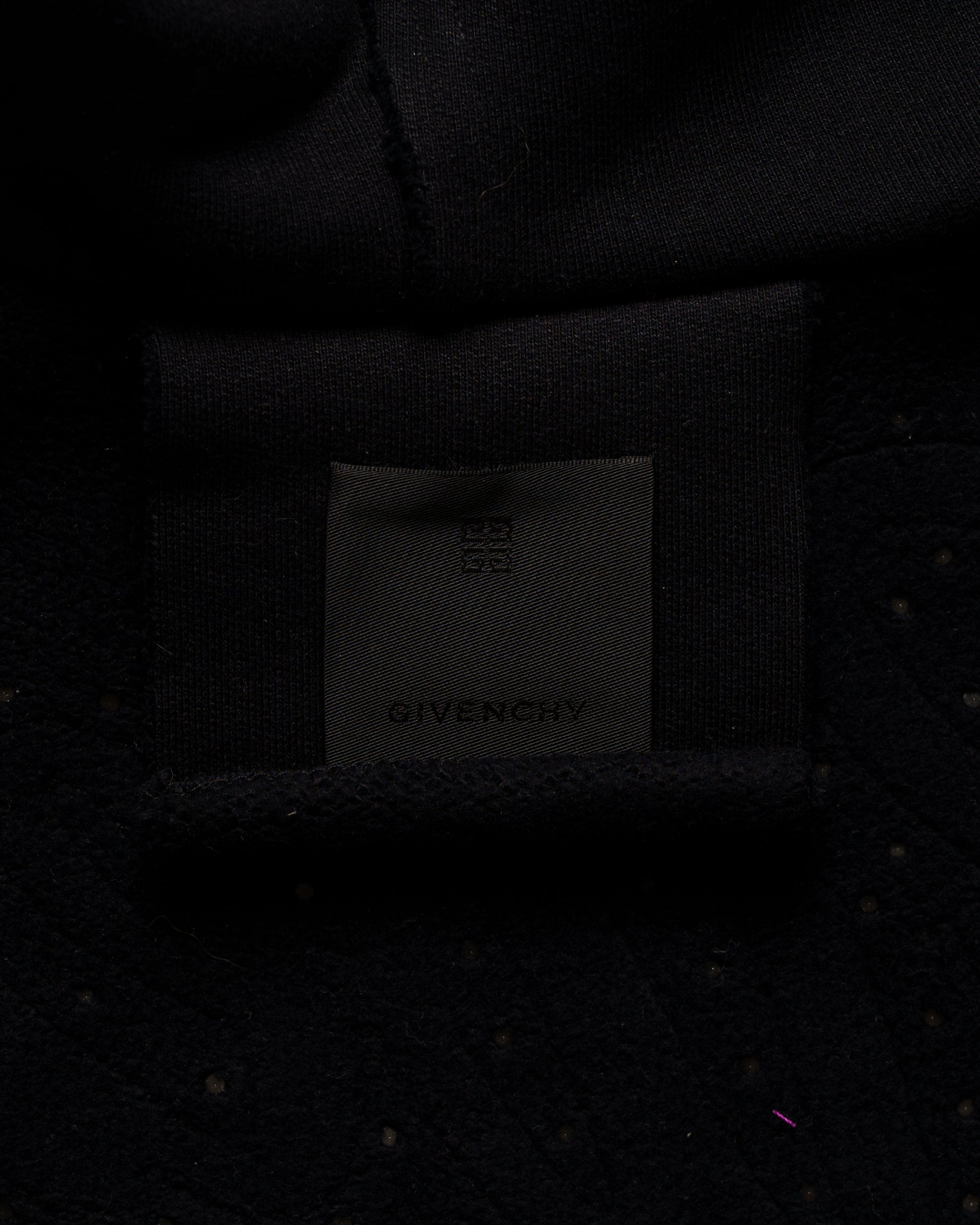 Givenchy pierced back logo hooded bomber jacket Givenchy