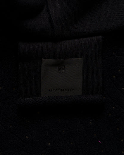 Givenchy pierced back logo hooded bomber jacket Givenchy