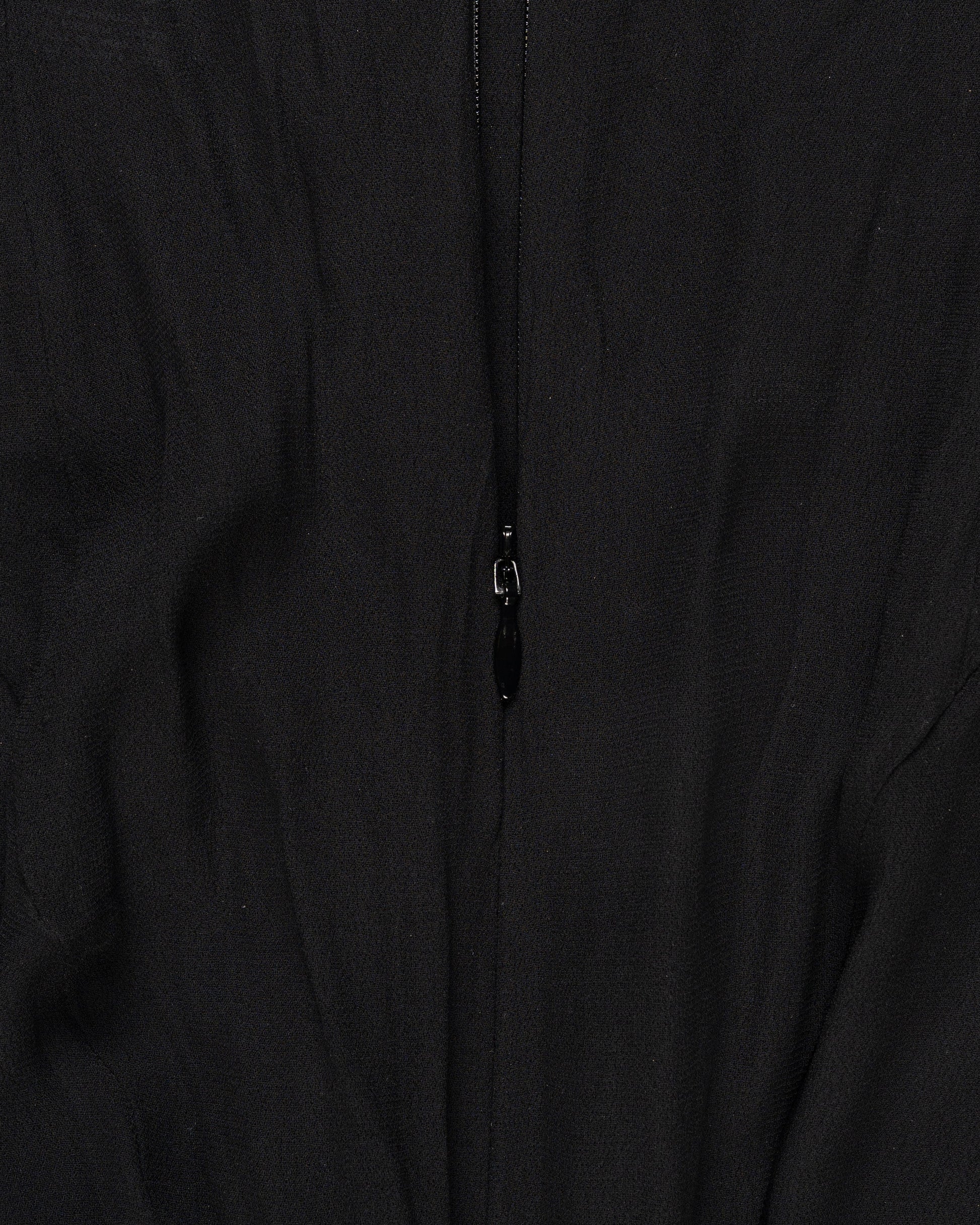 MISBHV 1-OF-1 single-shoulder ruched black dress MISBHV