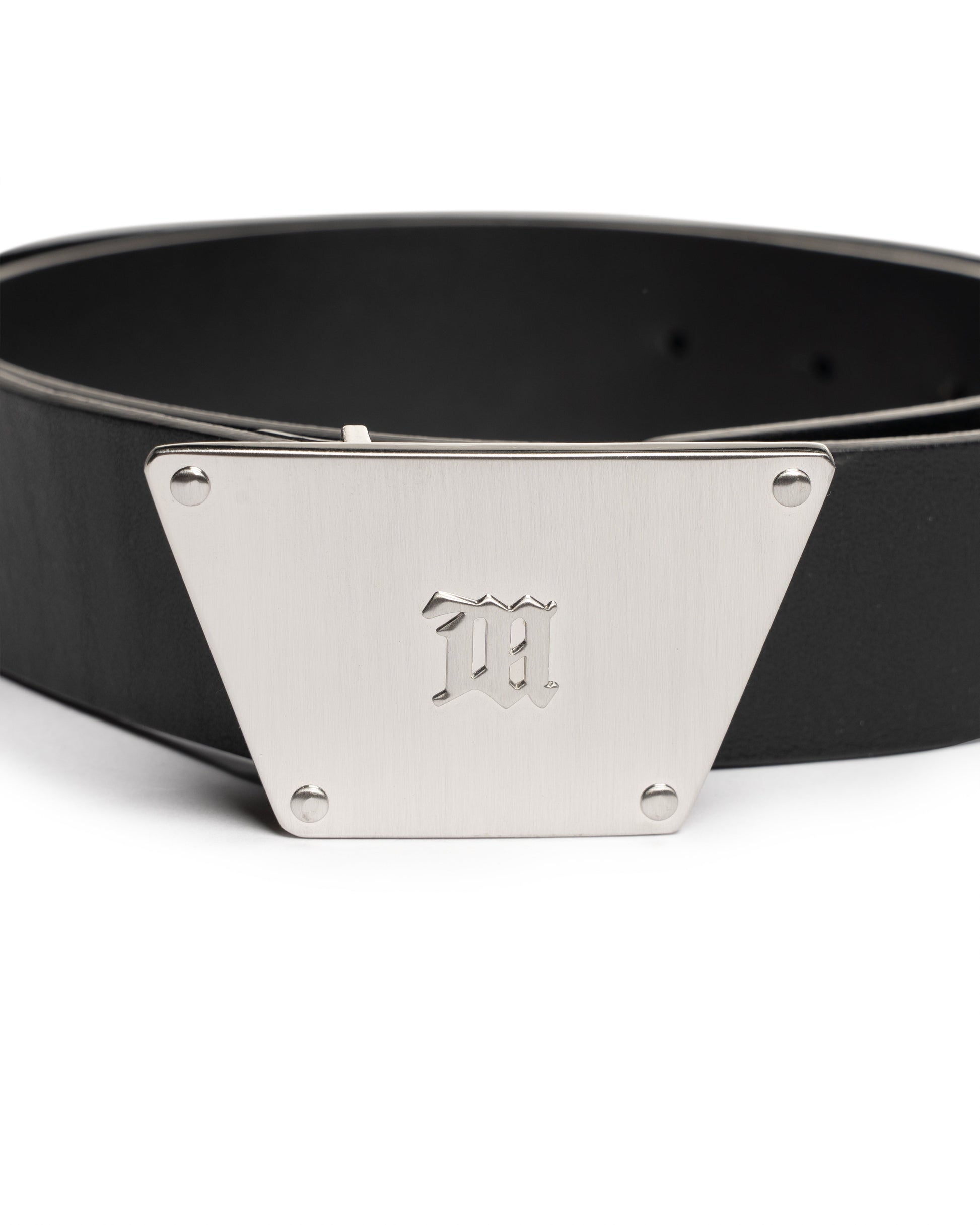 MISBHV metal frame gothic logo black belt MISBHV