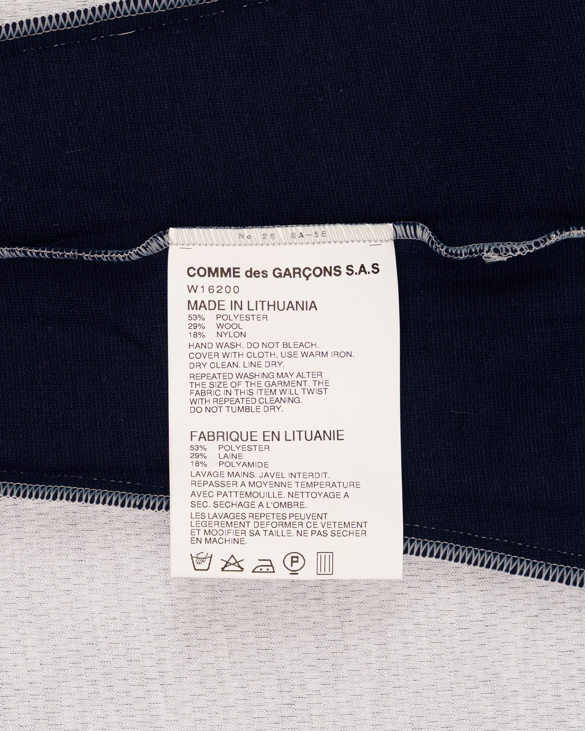 COMME des GARÇONS SHIRT jersey panelled grey sweater