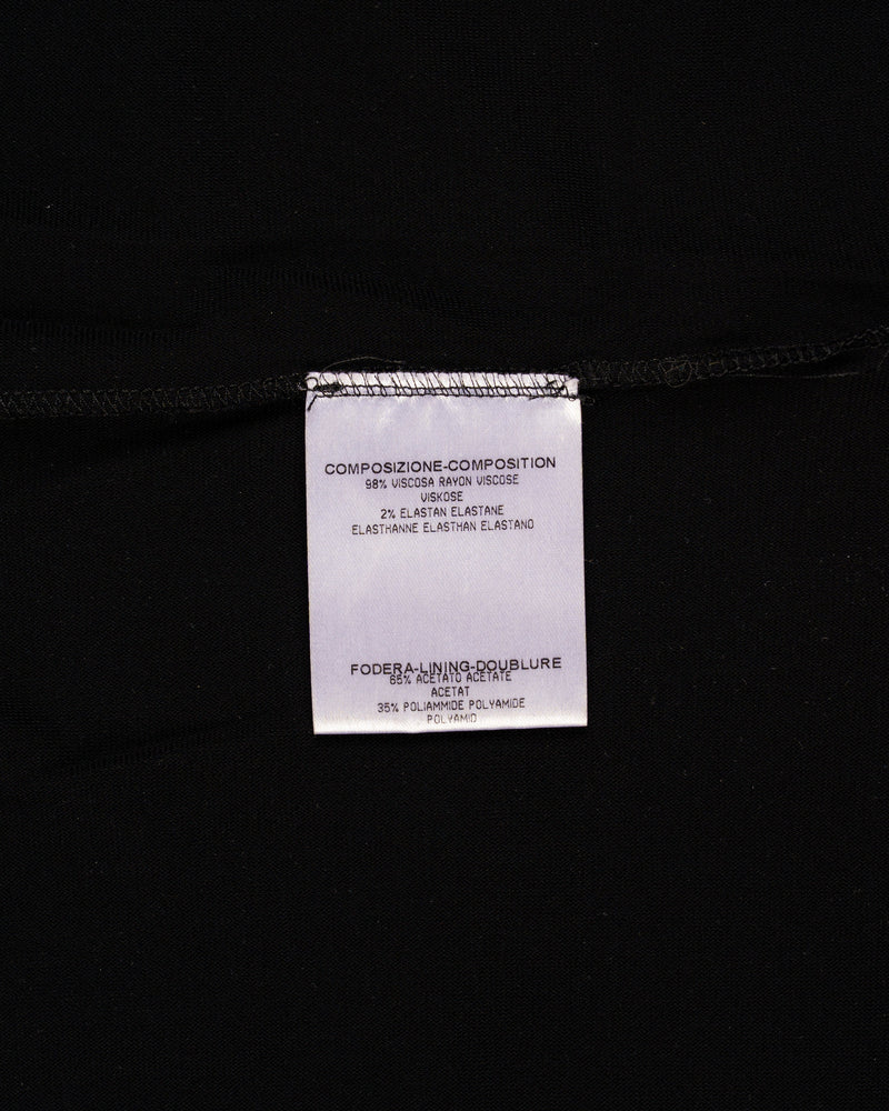 Gucci shoulder cut-out black mini dress thumbnail