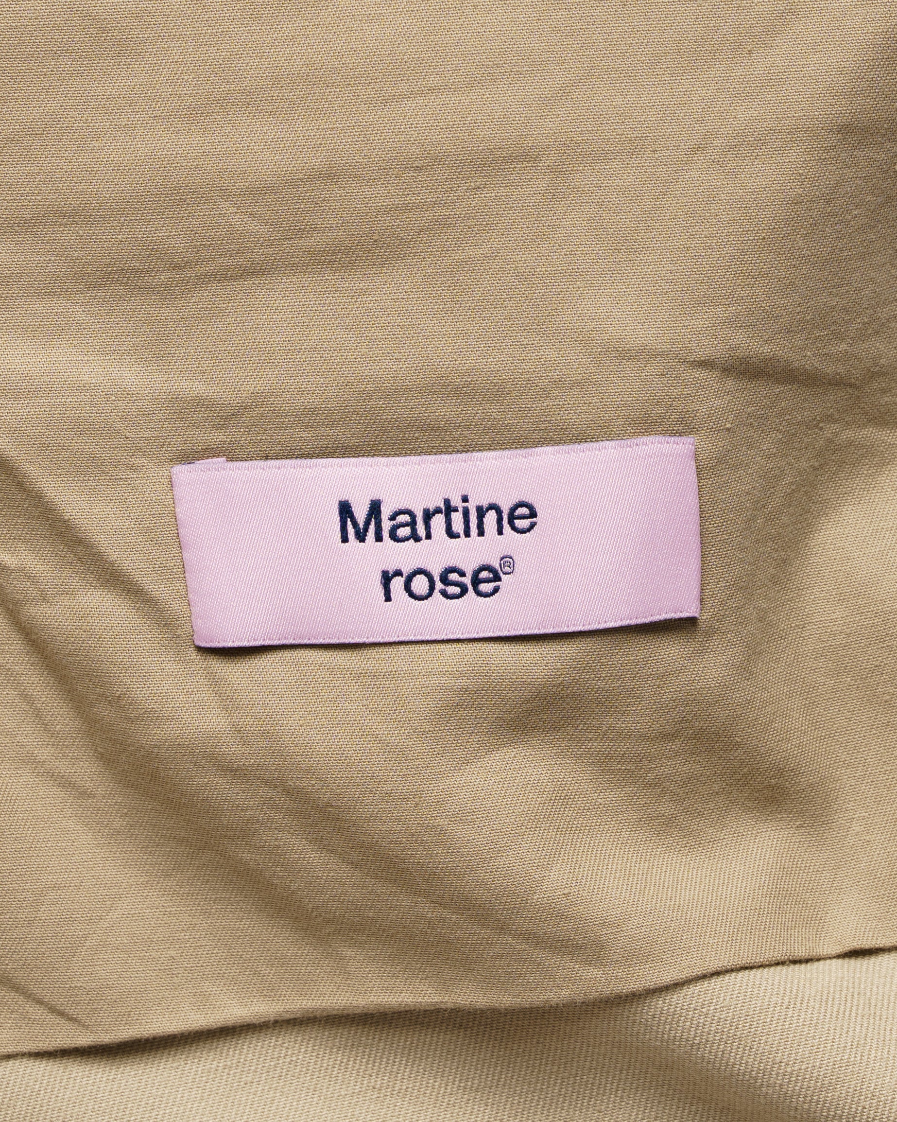 Martine Rose pulled cargo twill beige shorts Martine Rose