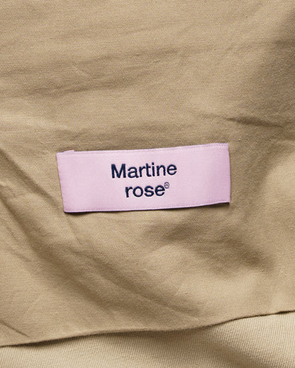Martine Rose pulled cargo twill beige shorts Martine Rose