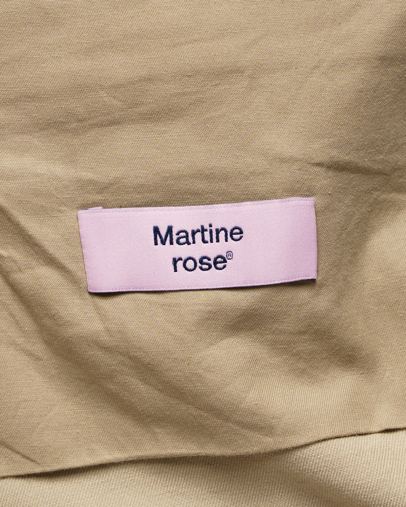 Martine Rose pulled cargo twill beige shorts thumbnail