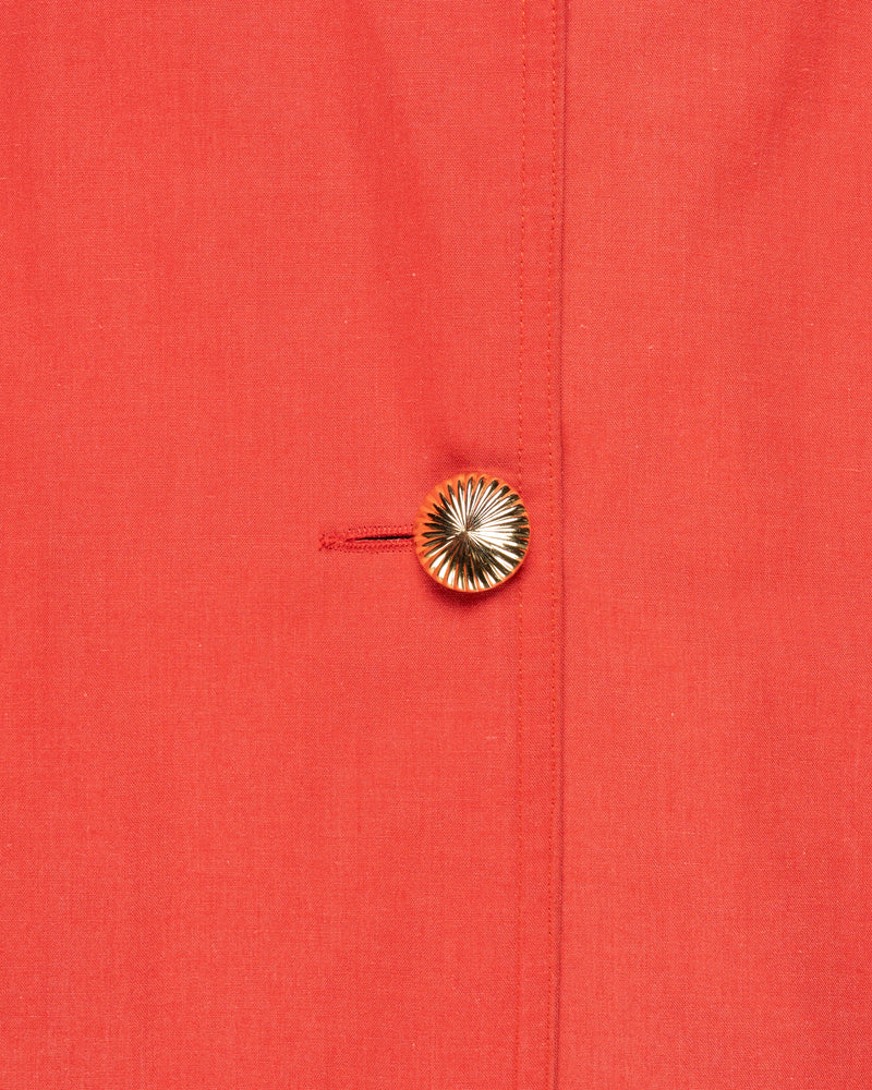 Balenciaga 1980s double-breasted red trench coat thumbnail