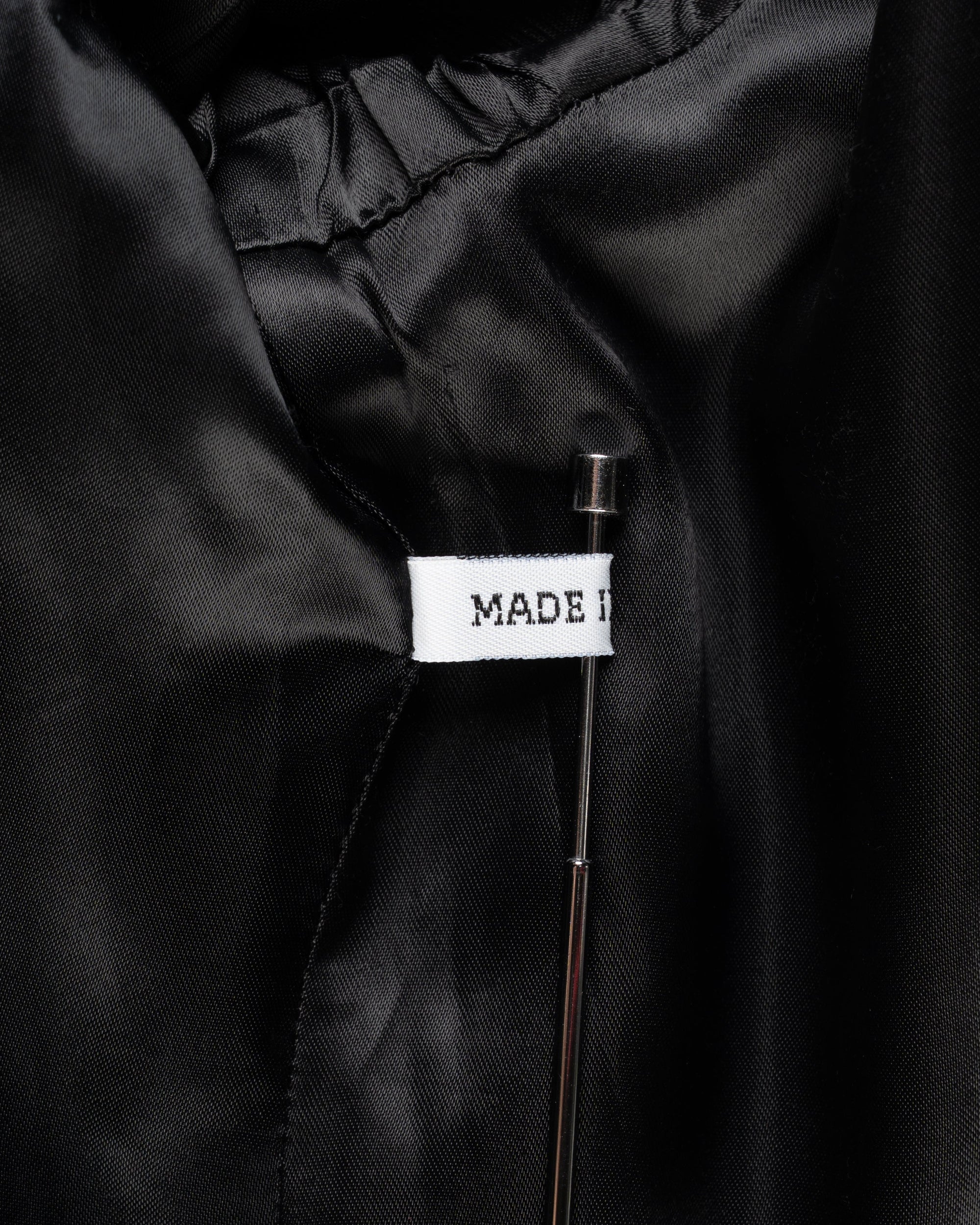 Ann Demeulemeester Pinstripe elongated laine blazer jacket