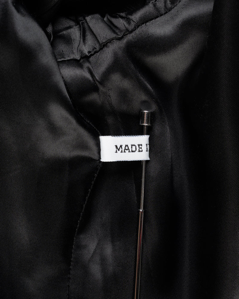 Ann Demeulemeester Pinstripe elongated laine blazer jacket thumbnail