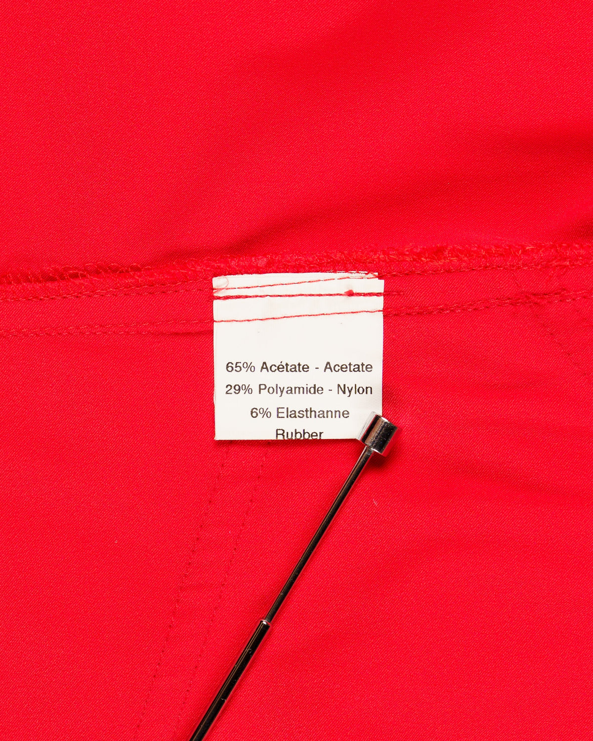 Mugler Trademark red satin tang jacket