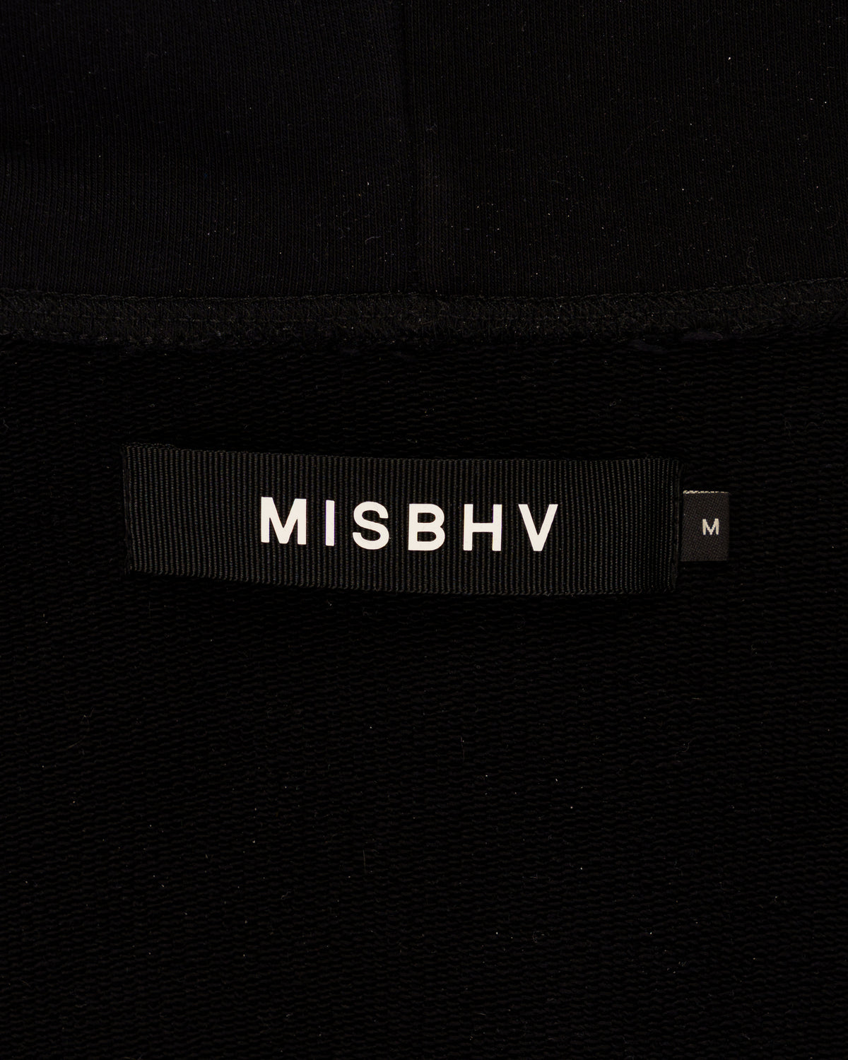 MISBHV "club wear solutions" silver tape hoodie