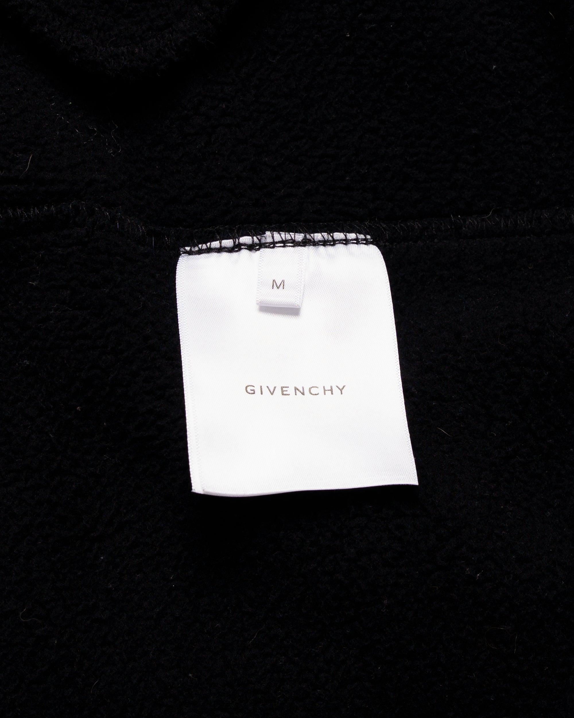 Givenchy pierced back logo hooded bomber jacket