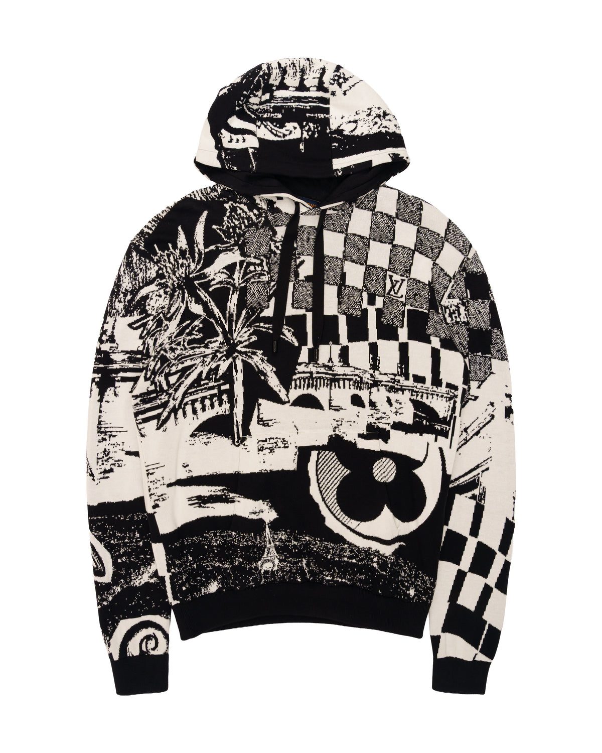 Louis Vuitton parisian collage jacquard hoodie