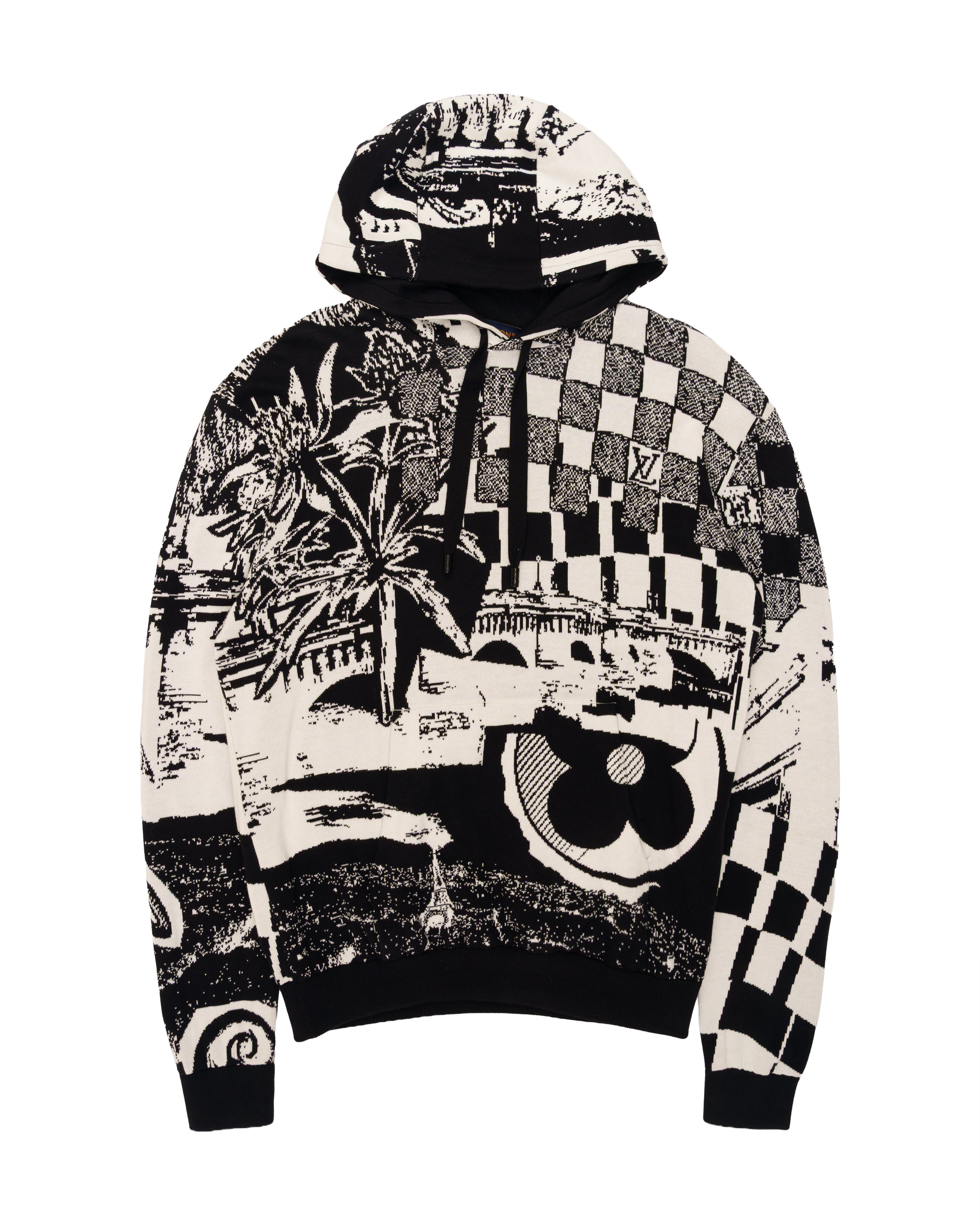 Louis Vuitton parisian collage jacquard hoodie