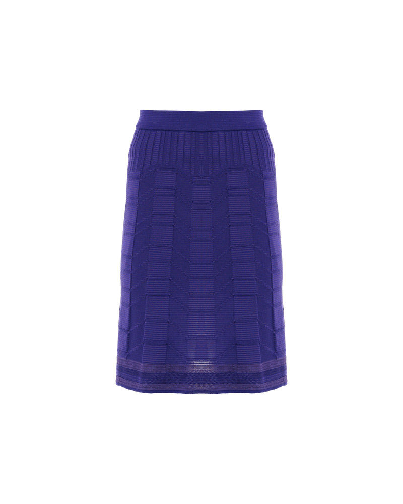 Missoni purple knitted skirt - 40 thumbnail